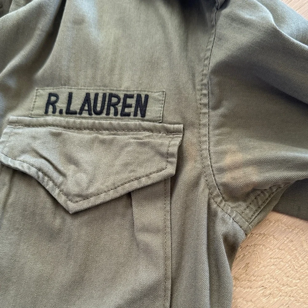 Ralph Lauren Olive Green Military-Style Field Jacket - Picture 4 of 6